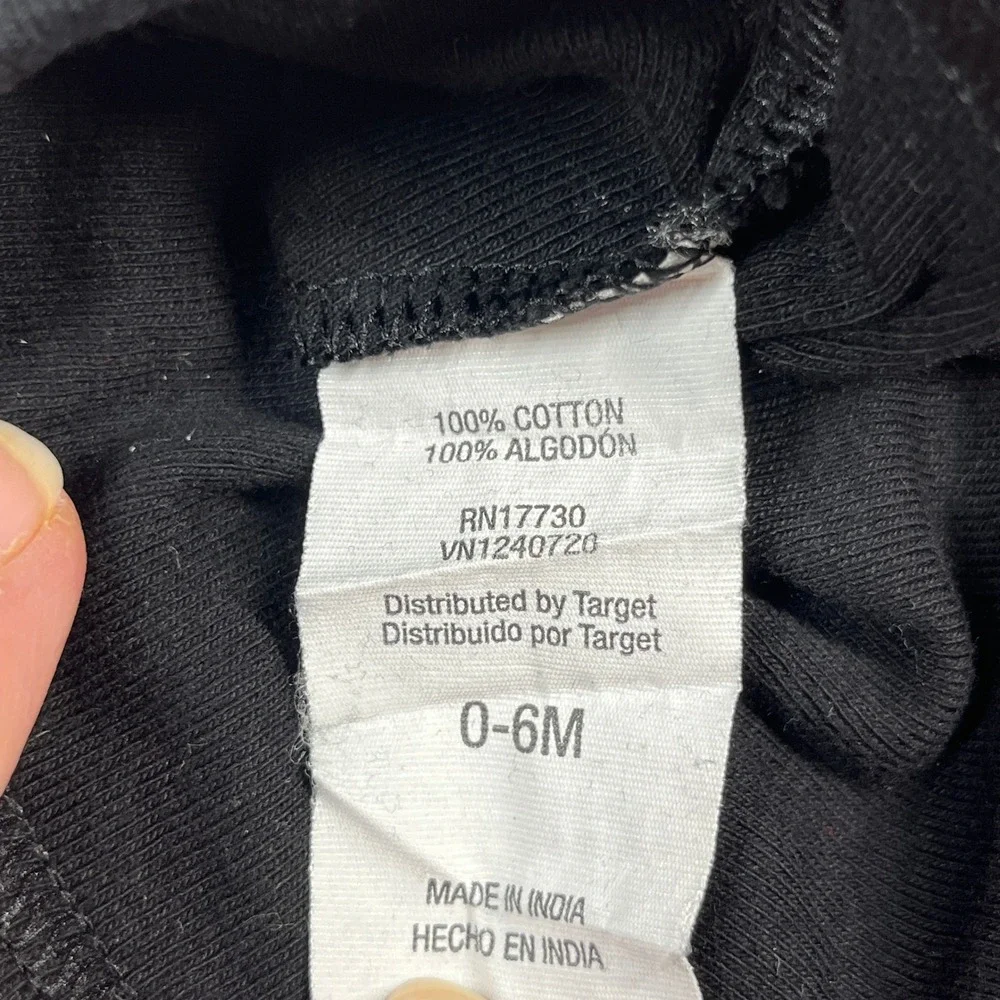 Target Gerber Baby Hats 0-6M Black White Grey Striped Elephant Top Knot 4 Pack